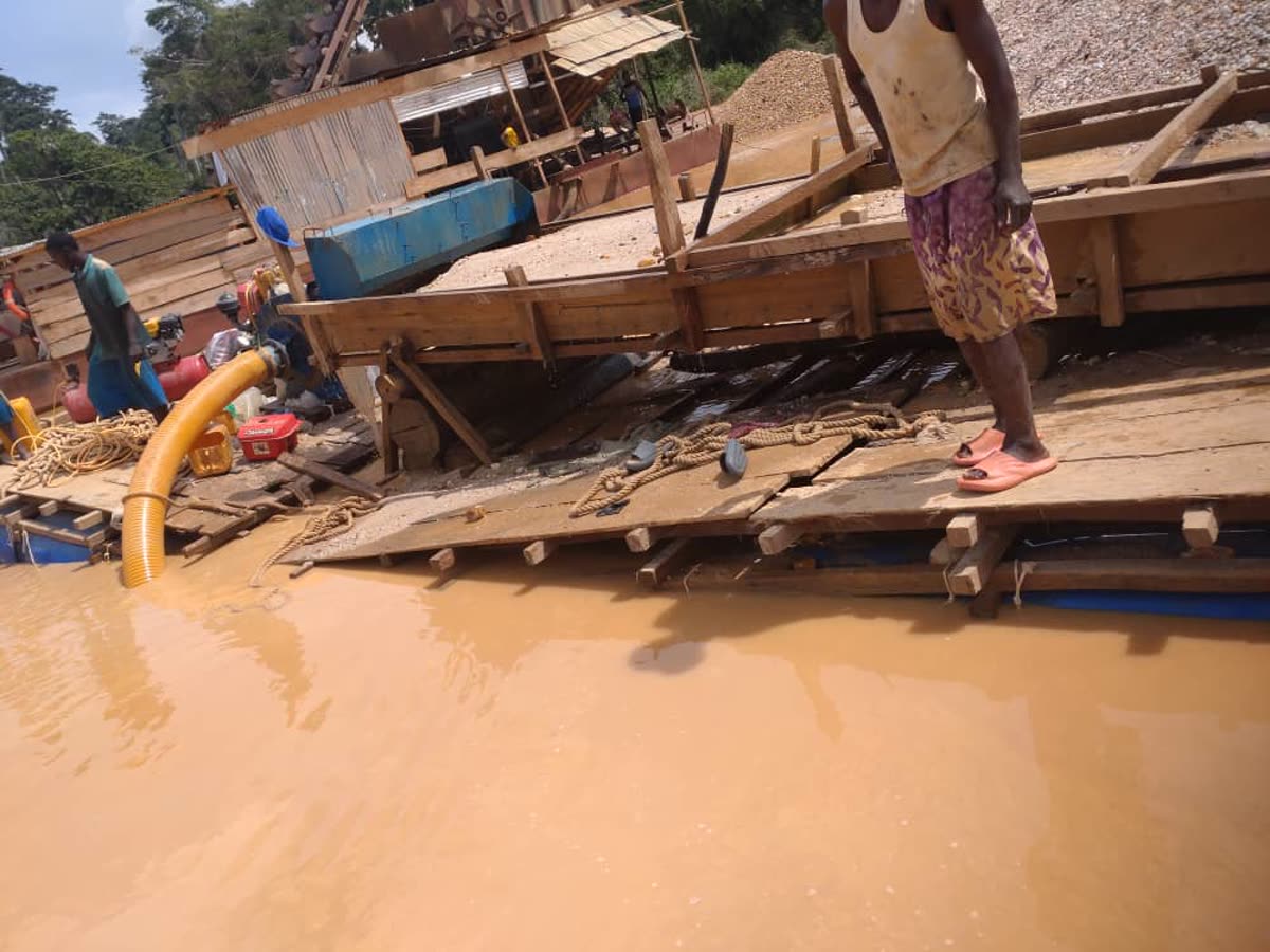 Artisanal mining site in the DRC